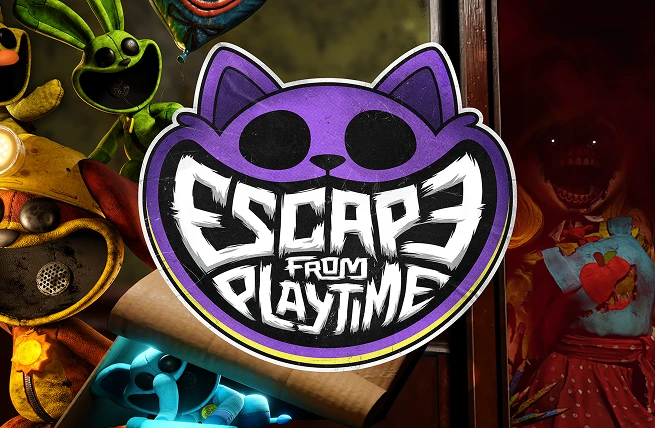 Escape From Playtime key art featuring the Smiling Critters