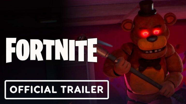 Five Nights at Freddy's Fortnite crossover trailer featuring Freddy Fazbear