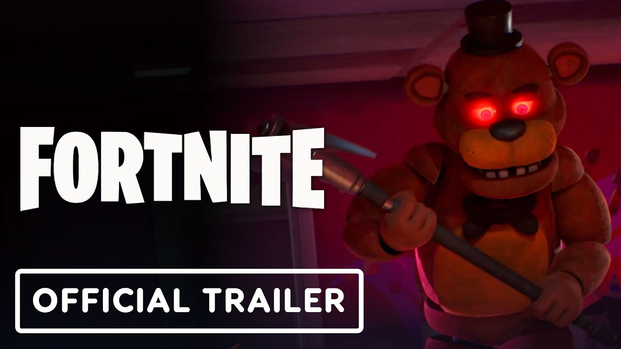 Five Nights at Freddy's Fortnite crossover trailer featuring Freddy Fazbear
